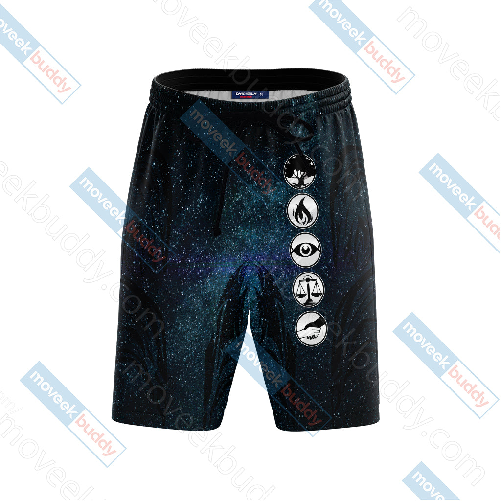 Divergent 3D Beach Shorts