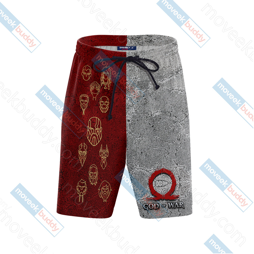God Of War Symbol New Look Unisex Beach Shorts