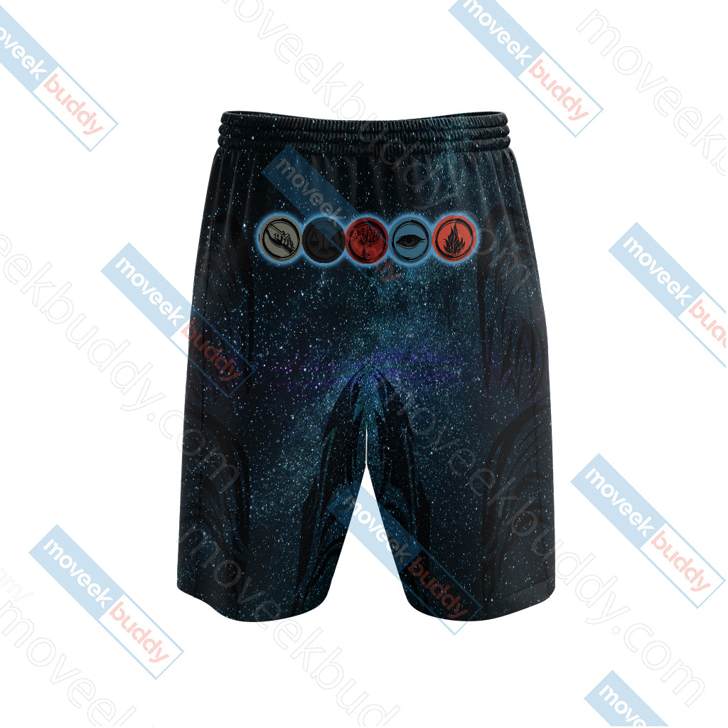 Divergent 3D Beach Shorts