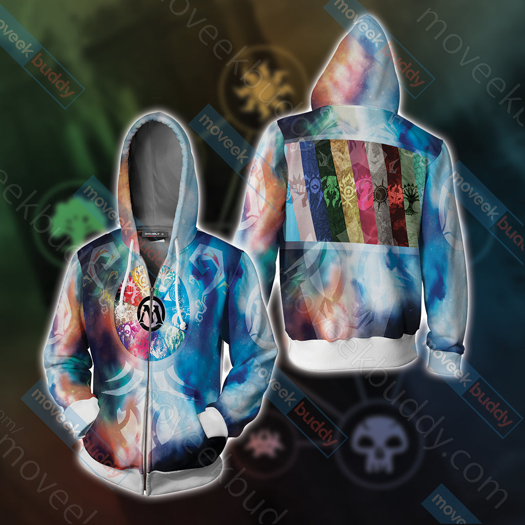 Magic: The Gathering Unisex 3D T-shirt Zip Hoodie XS