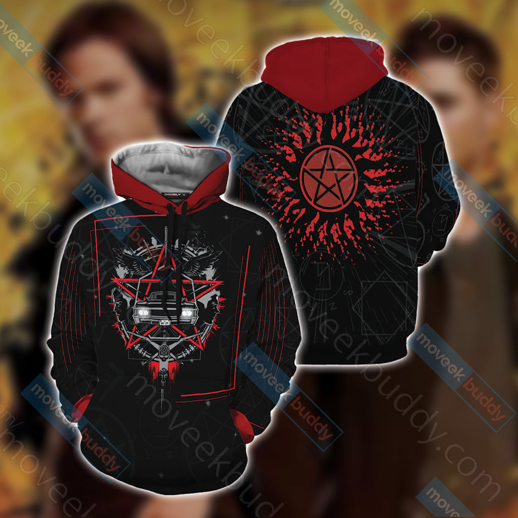 Supernatural Unisex 3D T-shirt Hoodie S