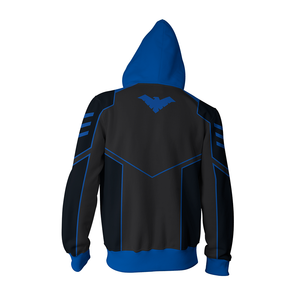 Nightwing Cosplay Zip Up Hoodie Jacket