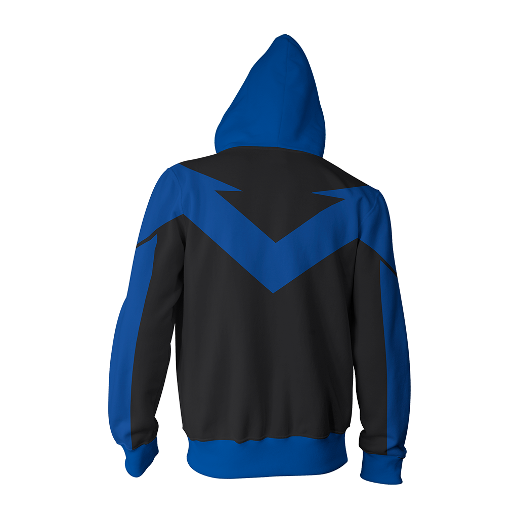 Nightwing Cosplay Zip Up Hoodie Jacket