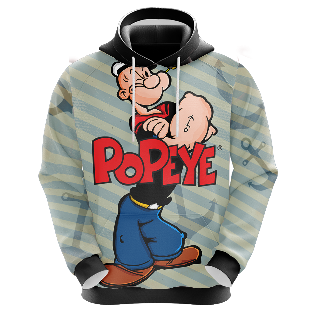 Popeye Characters New Unisex 3D T-shirt