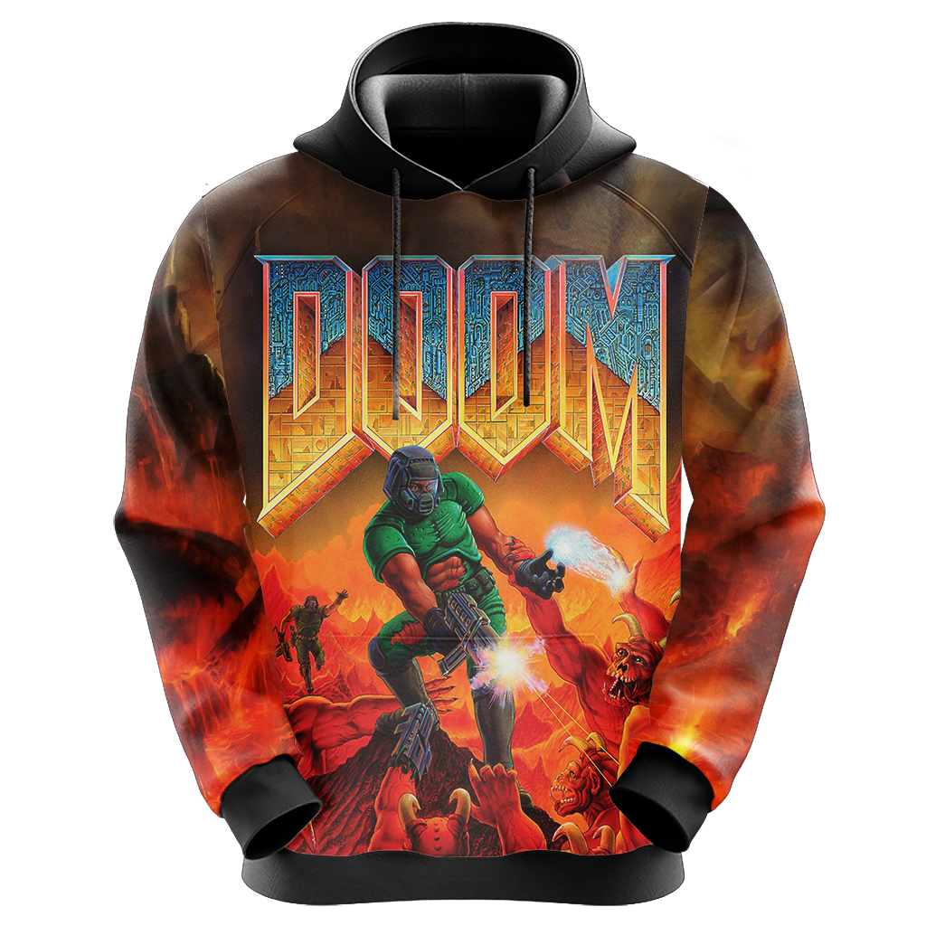 Doom Video Game T-shirt Hoodie