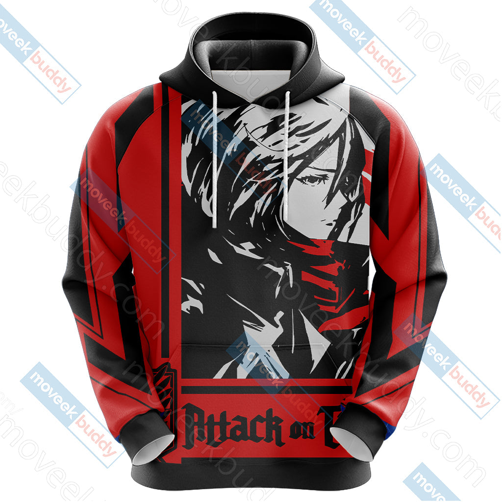 Attack on Titan - Mikasa Ackerman Unisex 3D T-shirt
