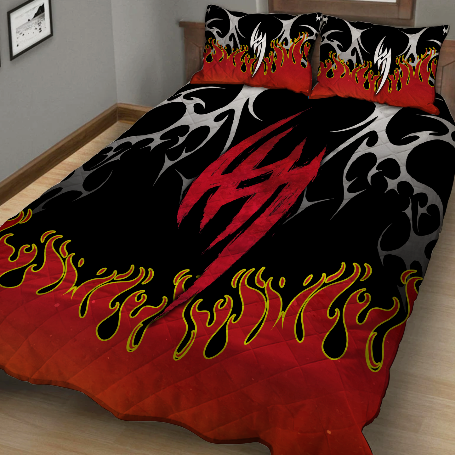 Tekken Jin Kazama Symbol 3D Quilt Set Quilt Set Twin (150x180CM)