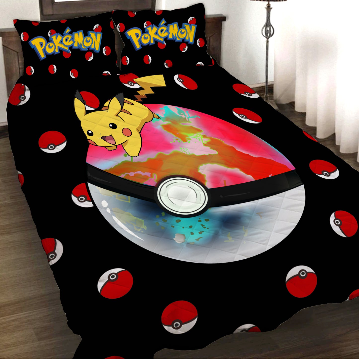 Pokemon 3D Quilt Set Twin (150x180CM)