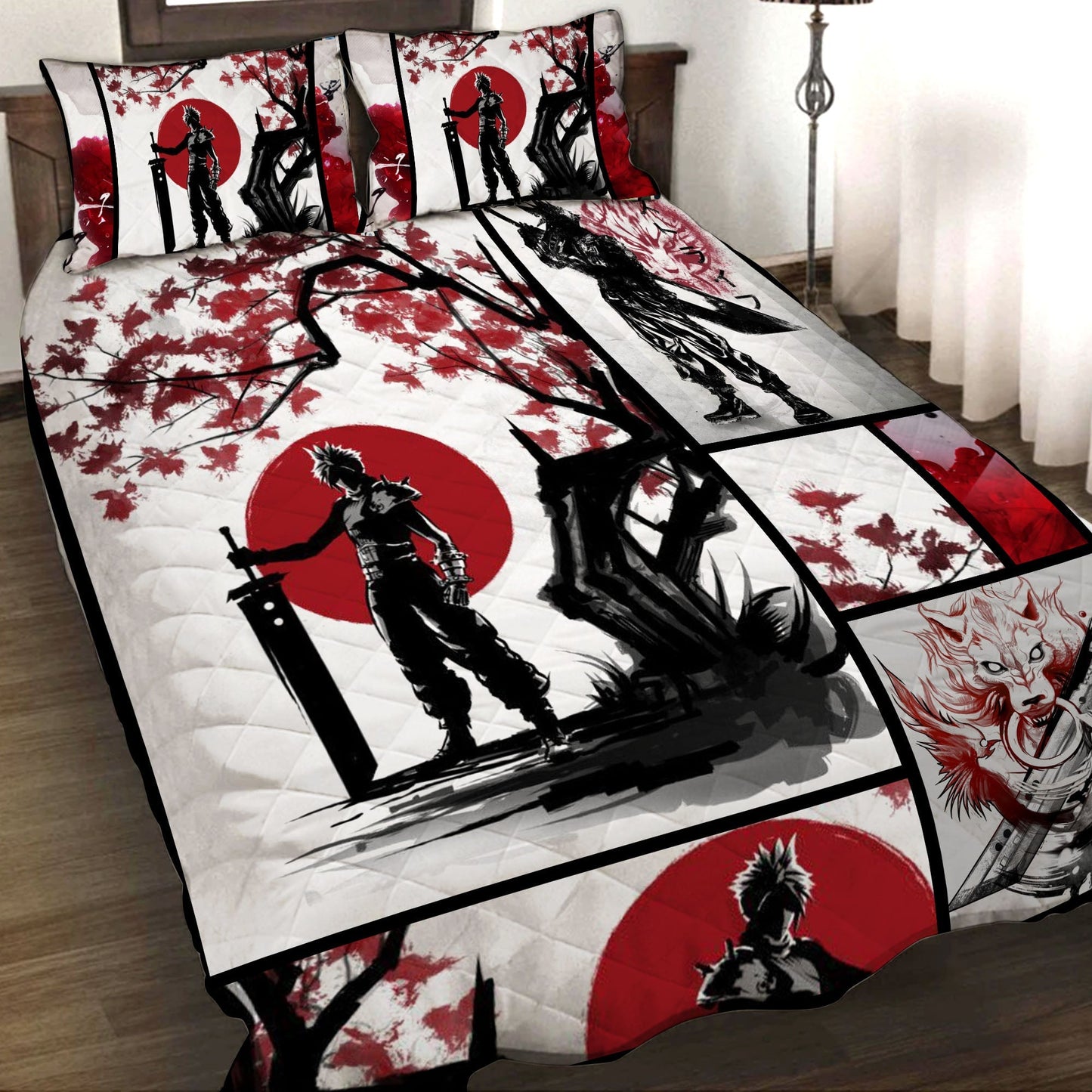 Final Fantasy 7 New 3D Quilt Set Quilt Set Twin (150x180CM)