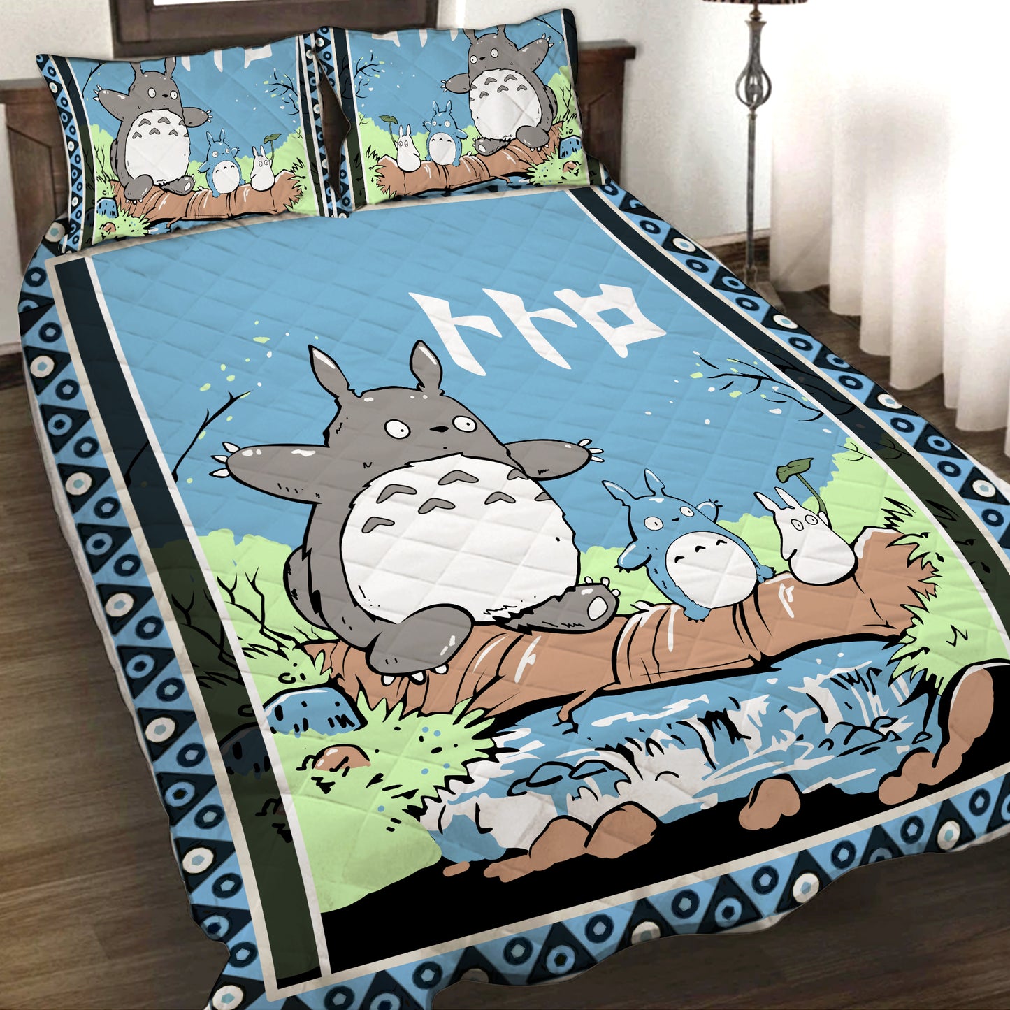 Totoro 3D Quilt Set Quilt Set Twin (150x180CM)