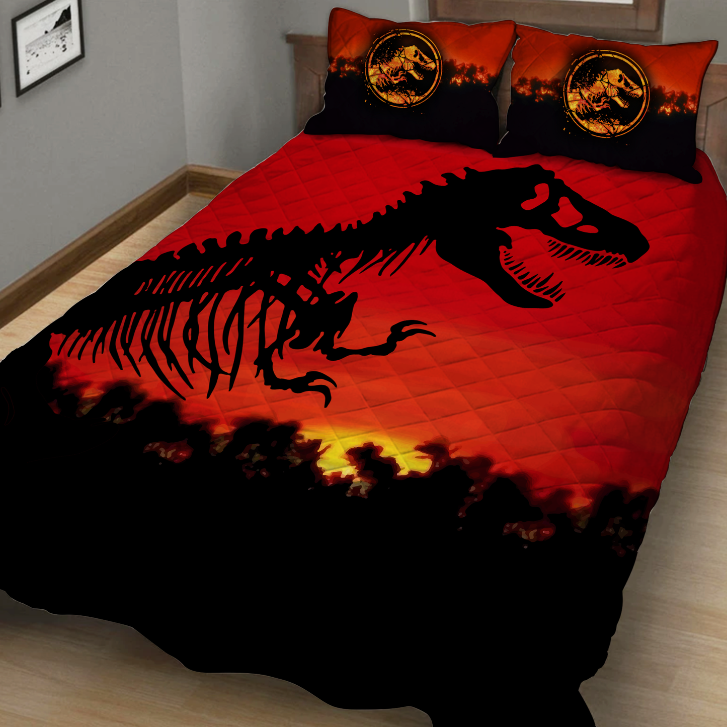 Jurassic Park 3D Quilt Set Twin (150x180CM)