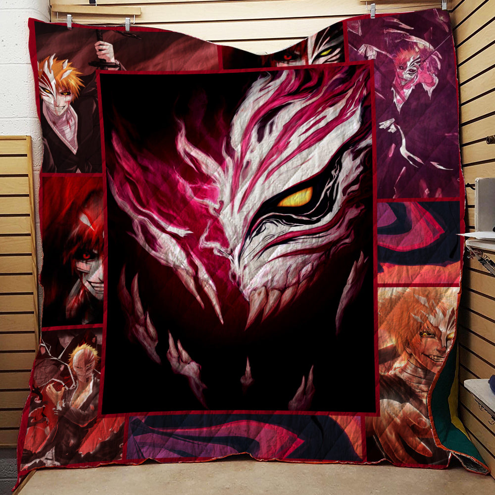 Bleach Ichigo Kurosaki Mask 3D Quilt Bed Set Single Quilt Twin (150x180CM)