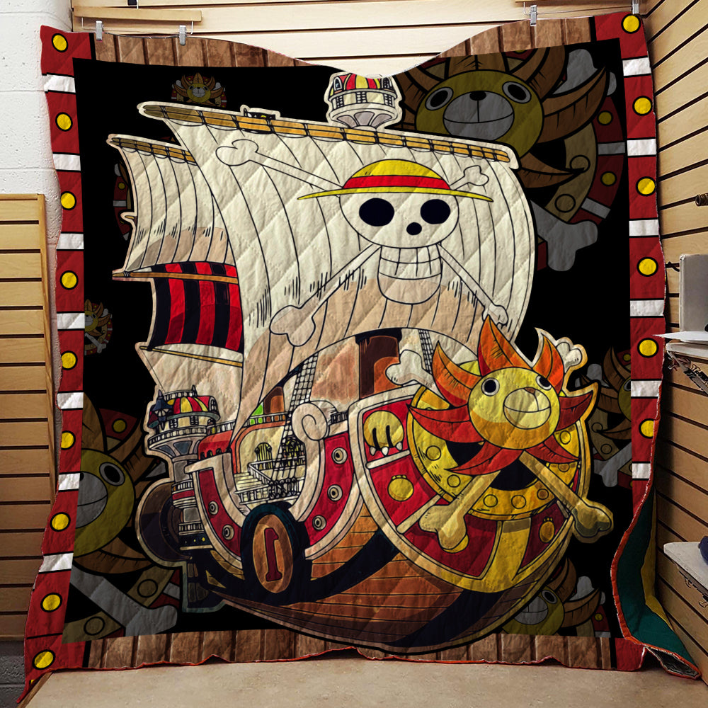 One Piece Luffy's Thousand Sunny Ship 3D Quilt Blanket Twin (150x180CM)