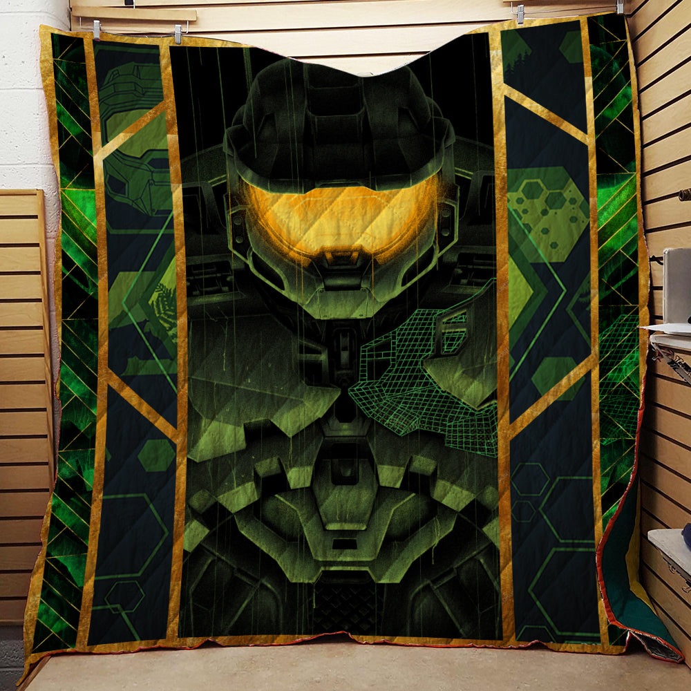 Halo 3D Quilt Set Single Quilt Twin (150x180CM)