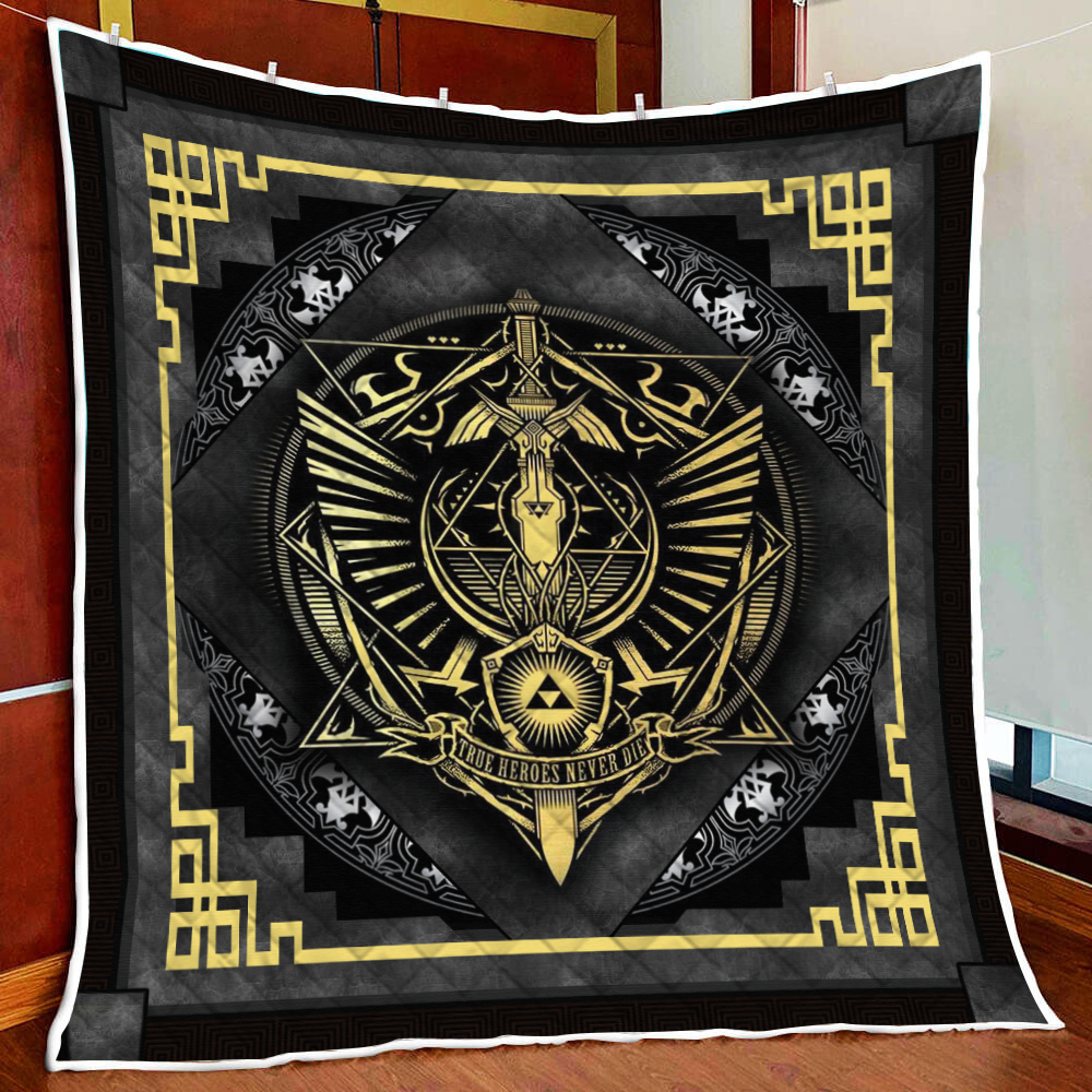 True Heroes Never Die The Legend Of Zelda 3D Quilt Blanket Quilt Set Quilt Twin (150x180CM)