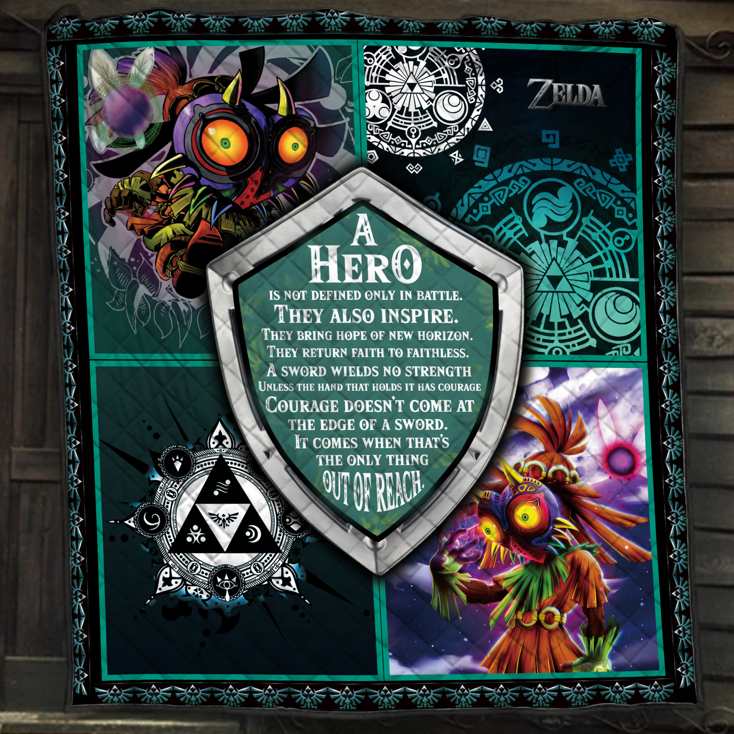 Zelda Hero 3D Quilt Bed Set Single Quilt Twin (150x180CM)