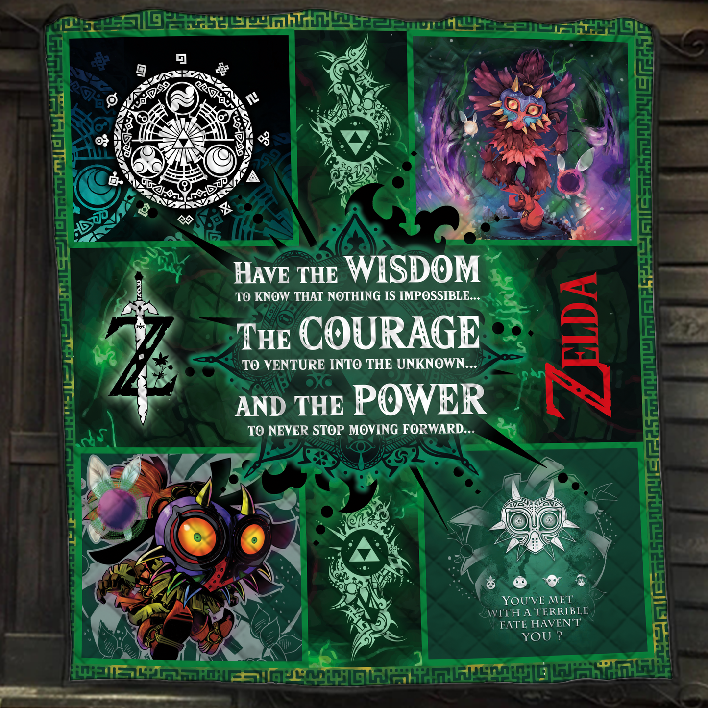 Zelda Quilt Bed Set Single Quilt Twin (150x180CM)