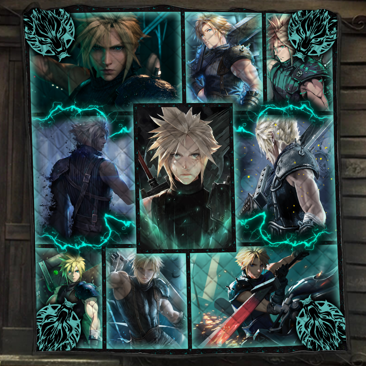 Final Fantasy VII Cloud Strike 3D Quilt Bed Set Single Quilt Twin (150x180CM)
