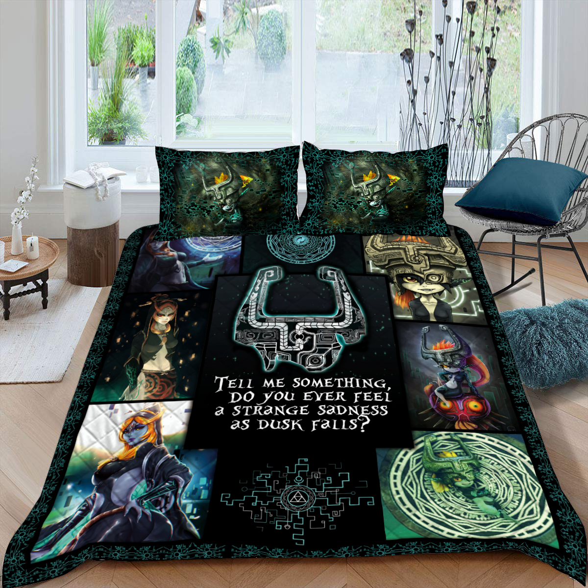 The Legend Of Zelda Midna 3D Quilt Bed Set Quilt Set Twin (150x180CM)