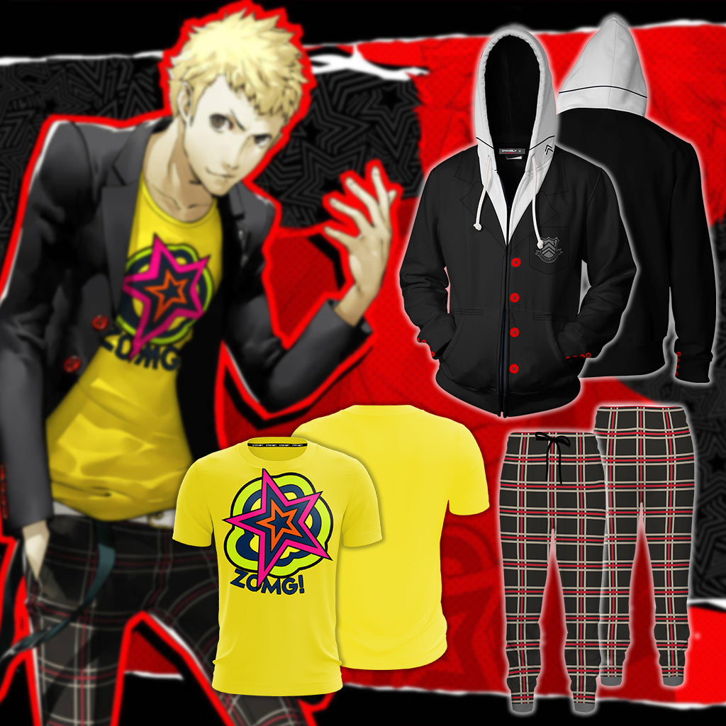 Persona 5 Ryuji Sakamoto Cosplay Unisex 3D T-shirt