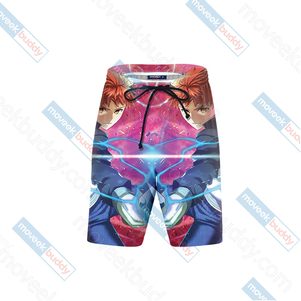 Fate/Stay Night Emiya Shirou 3D Beach Shorts