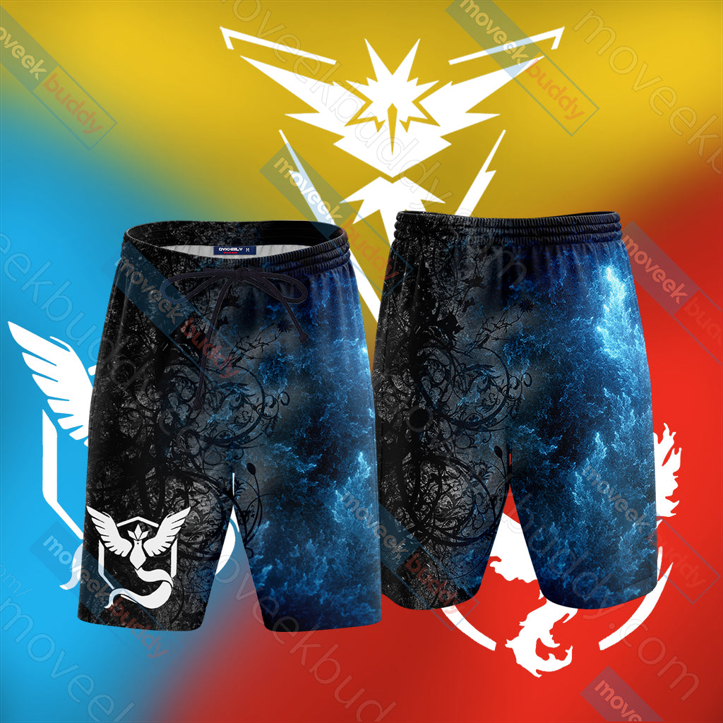 Pokemon Go - House Mystic Observe dapt Evolve Beach Shorts S