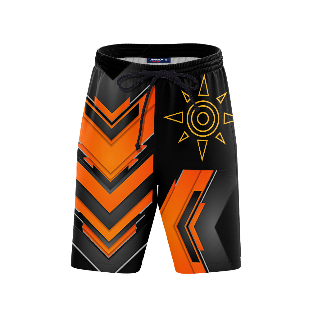 Digimon The Crest Of Courage New Look 3D Beach Shorts