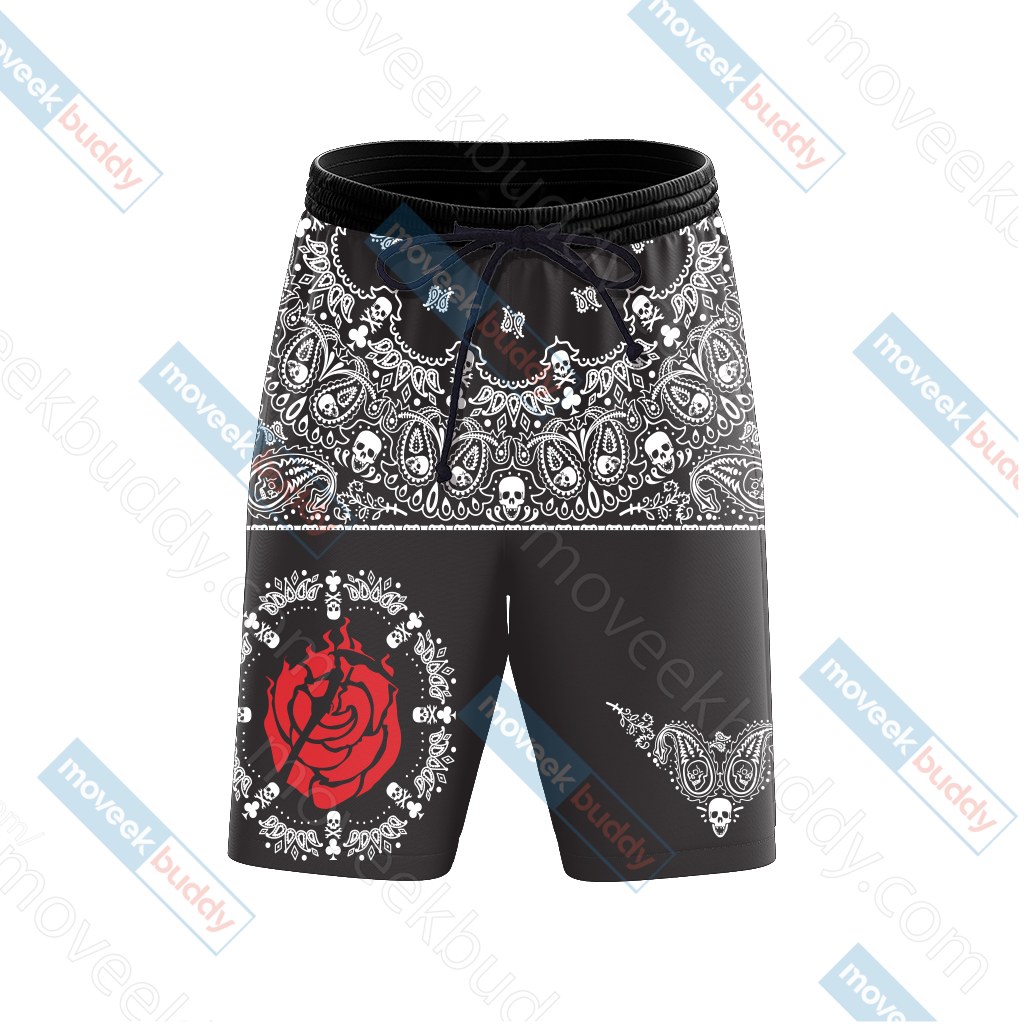 RWBY House Rose Honor Loyalty Sacrifice Beach Short