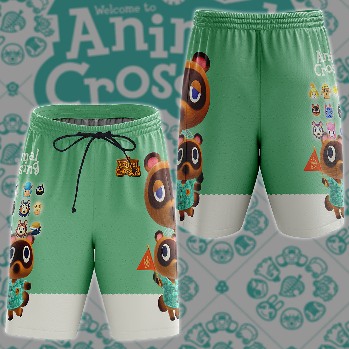 Animal Crossing Video Game 3D All Over Printed T-shirt Tank Top Zip Hoodie Pullover Hoodie Hawaiian Shirt Beach Shorts Jogger Beach Shorts S