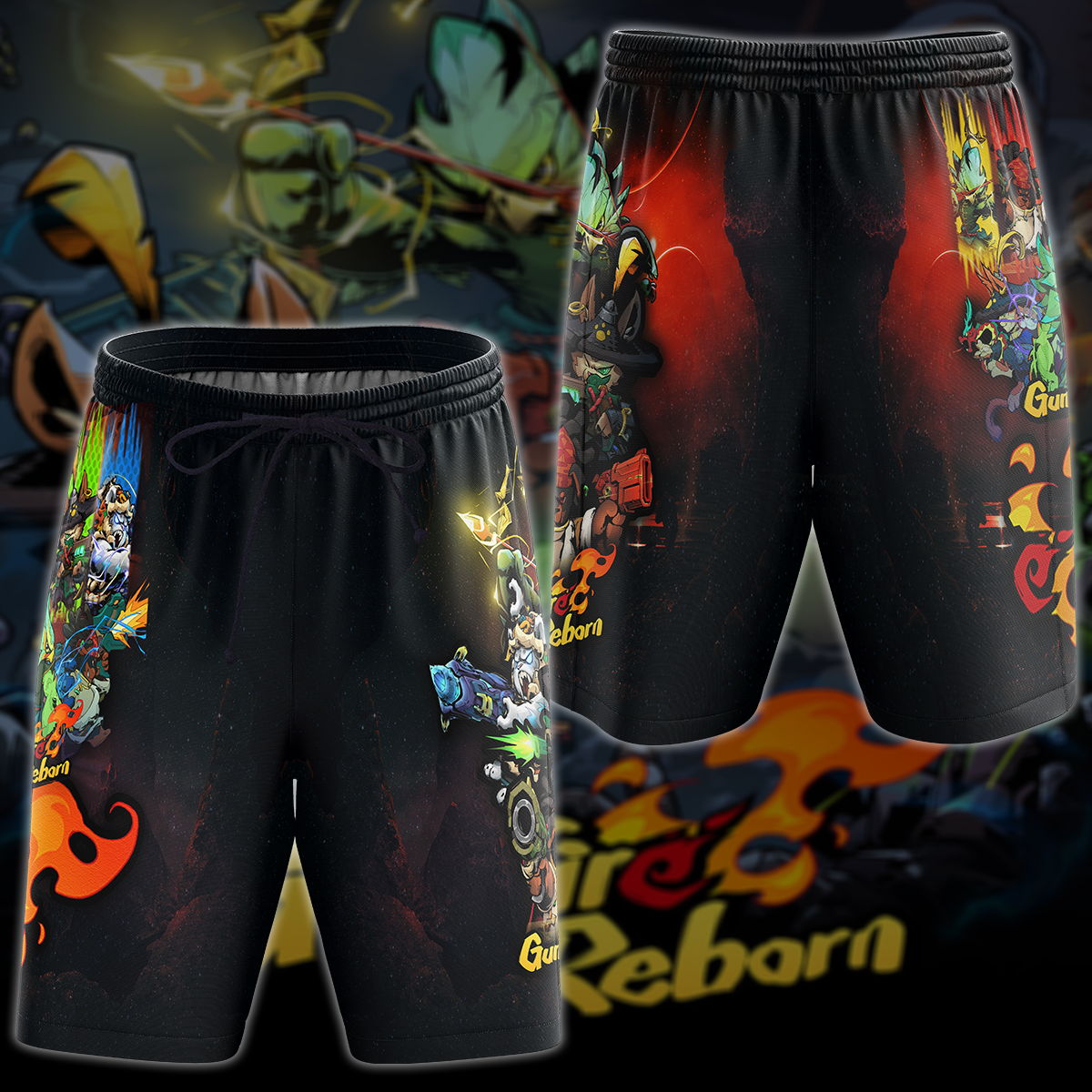Gunfire Reborn Video Game 3D All Over Printed T-shirt Tank Top Zip Hoodie Pullover Hoodie Hawaiian Shirt Beach Shorts Jogger Beach Shorts S