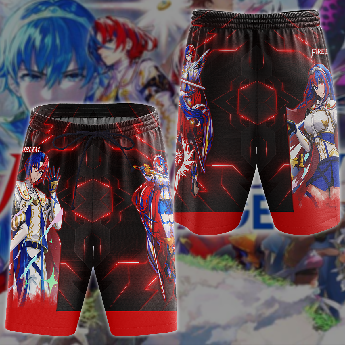 Fire Emblem Engage Video Game 3D All Over Printed T-shirt Tank Top Zip Hoodie Pullover Hoodie Hawaiian Shirt Beach Shorts Jogger Beach Shorts S
