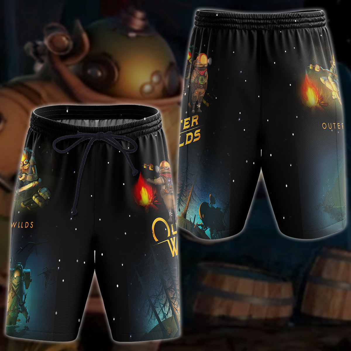 Outer Wilds Video Game 3D All Over Printed T-shirt Tank Top Zip Hoodie Pullover Hoodie Hawaiian Shirt Beach Shorts Jogger Beach Shorts S