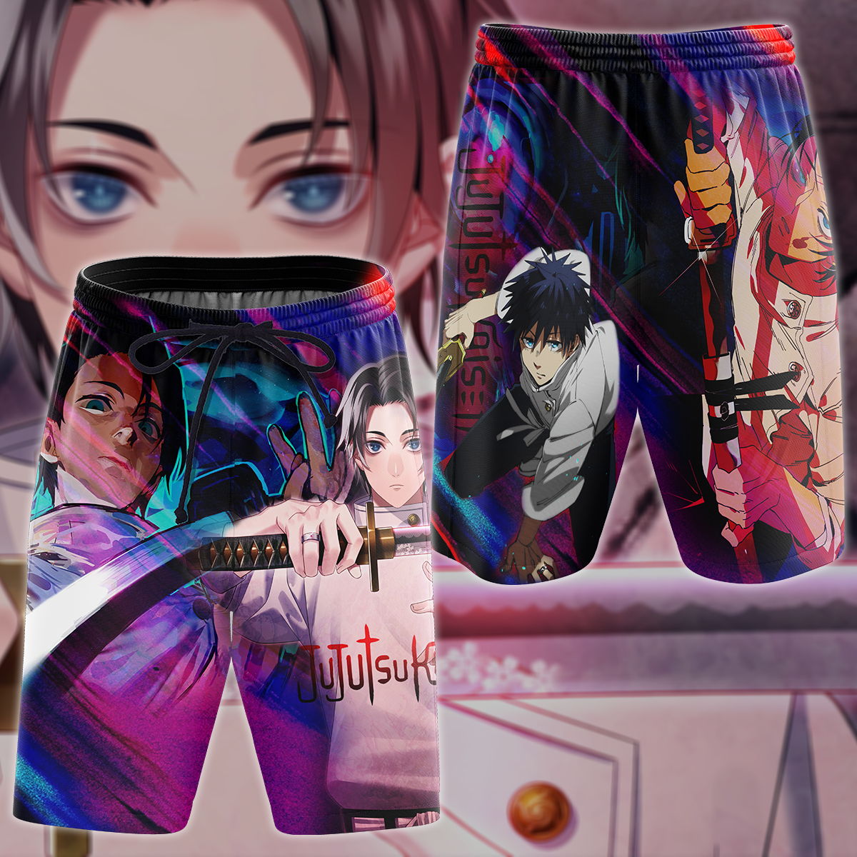 Jujutsu Kaisen Yuta Okkotsu 3D All Over Print T-shirt Tank Top Zip Hoodie Pullover Hoodie Hawaiian Shirt Beach Shorts Jogger Beach Shorts S