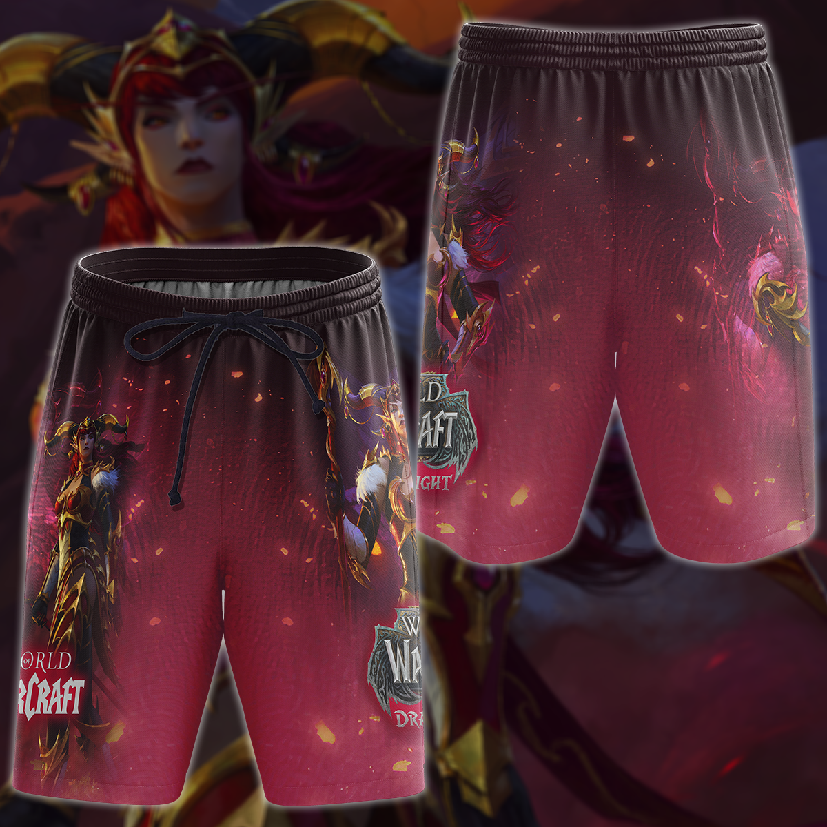 World of Warcraft: Dragonflight Video Game 3D All Over Printed T-shirt Tank Top Zip Hoodie Pullover Hoodie Hawaiian Shirt Beach Shorts Jogger Beach Shorts S