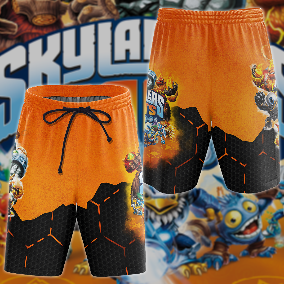 Skylanders Giants Video Game 3D All Over Print T-shirt Tank Top Zip Hoodie Pullover Hoodie Hawaiian Shirt Beach Shorts Jogger Beach Shorts S