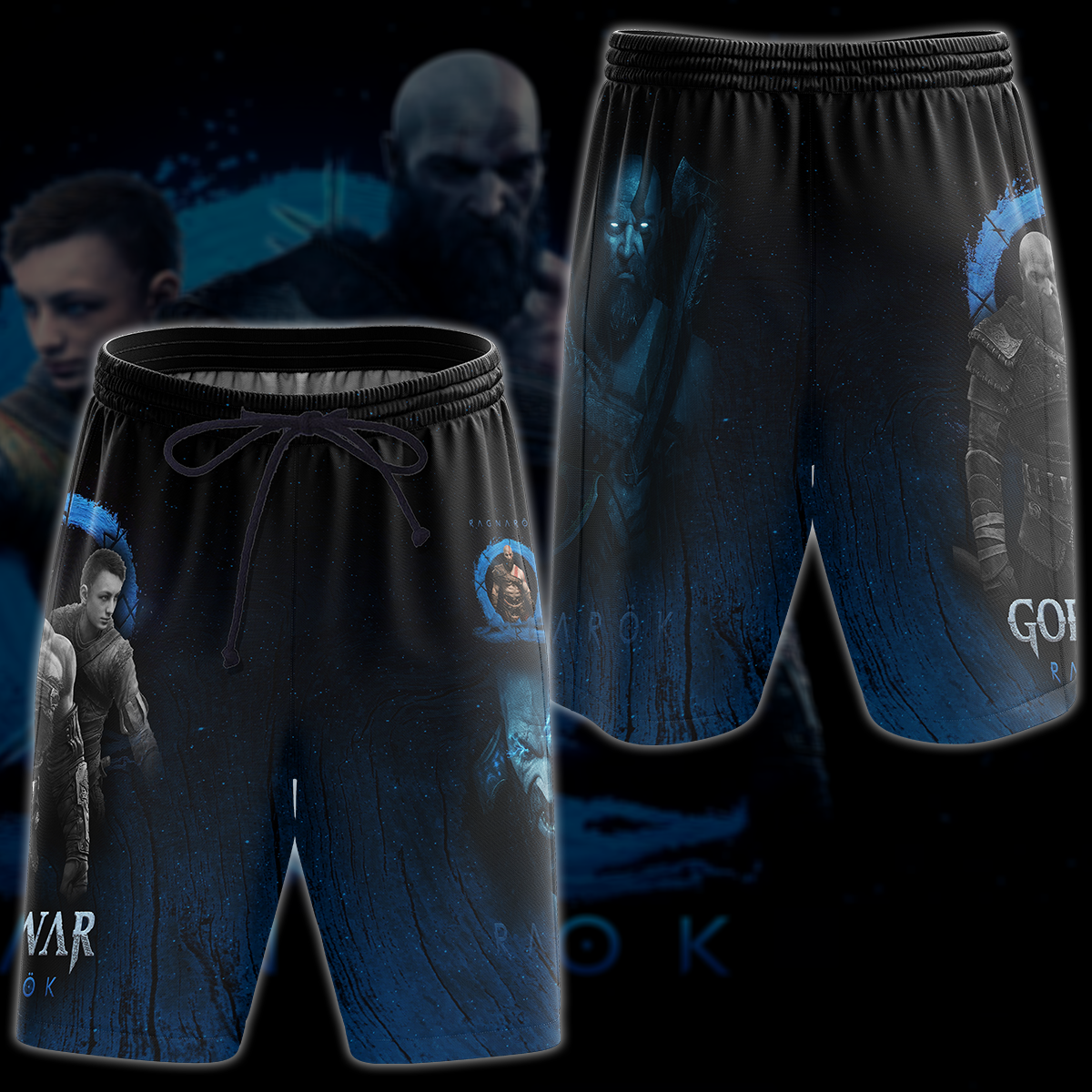 God of War Ragnarok Video Game 3D All Over Print T-shirt Tank Top Zip Hoodie Pullover Hoodie Hawaiian Shirt Beach Shorts Jogger Beach Shorts S