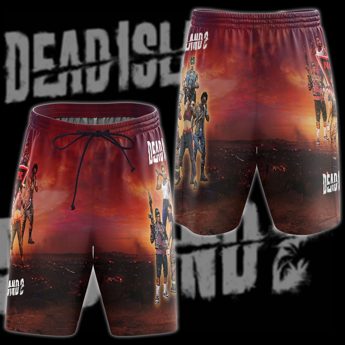 Dead Island 2 Video Game 3D All Over Printed T-shirt Tank Top Zip Hoodie Pullover Hoodie Hawaiian Shirt Beach Shorts Jogger Beach Shorts S