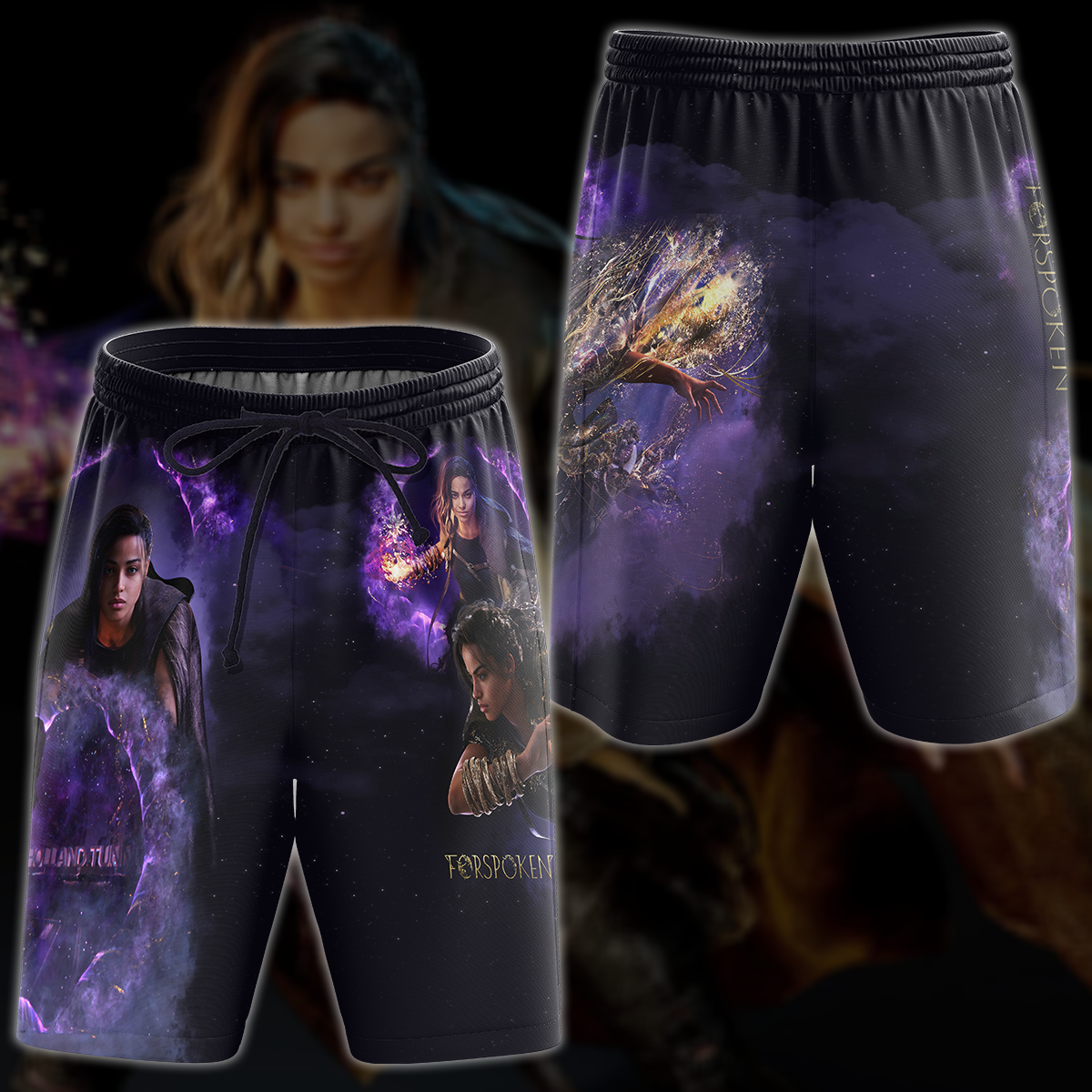 Forspoken Video Game 3D All Over Printed T-shirt Tank Top Zip Hoodie Pullover Hoodie Hawaiian Shirt Beach Shorts Jogger Beach Shorts S