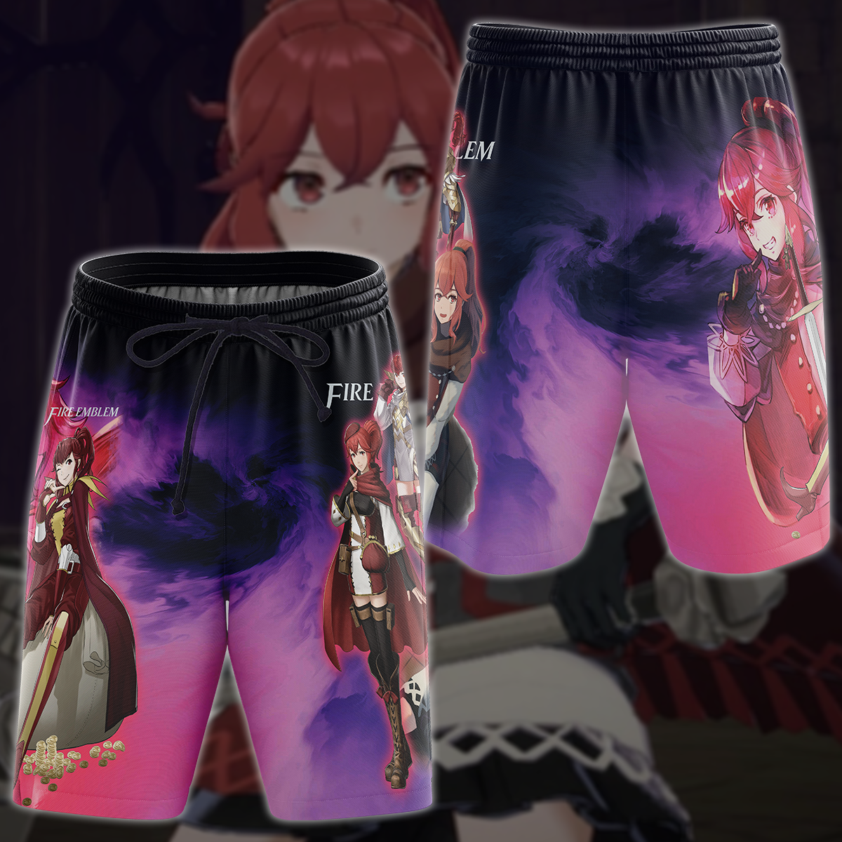 Fire Emblem - Anna Video Game 3D All Over Printed T-shirt Tank Top Zip Hoodie Pullover Hoodie Hawaiian Shirt Beach Shorts Jogger Beach Shorts S