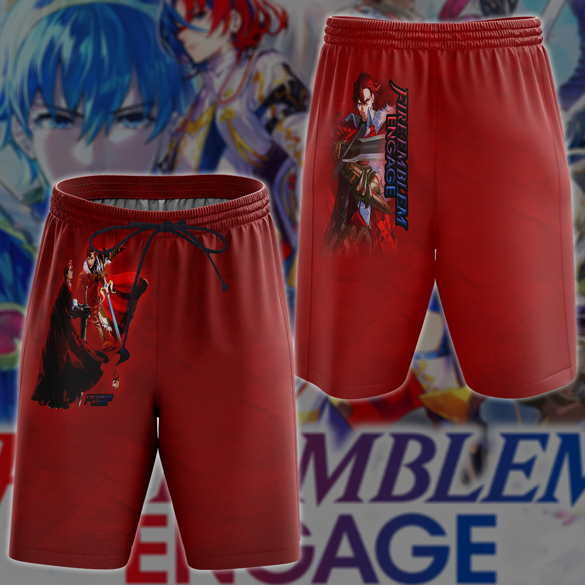 Fire Emblem: Engage Video Game 3D All Over Printed T-shirt Tank Top Zip Hoodie Pullover Hoodie Hawaiian Shirt Beach Shorts Jogger Beach Shorts S