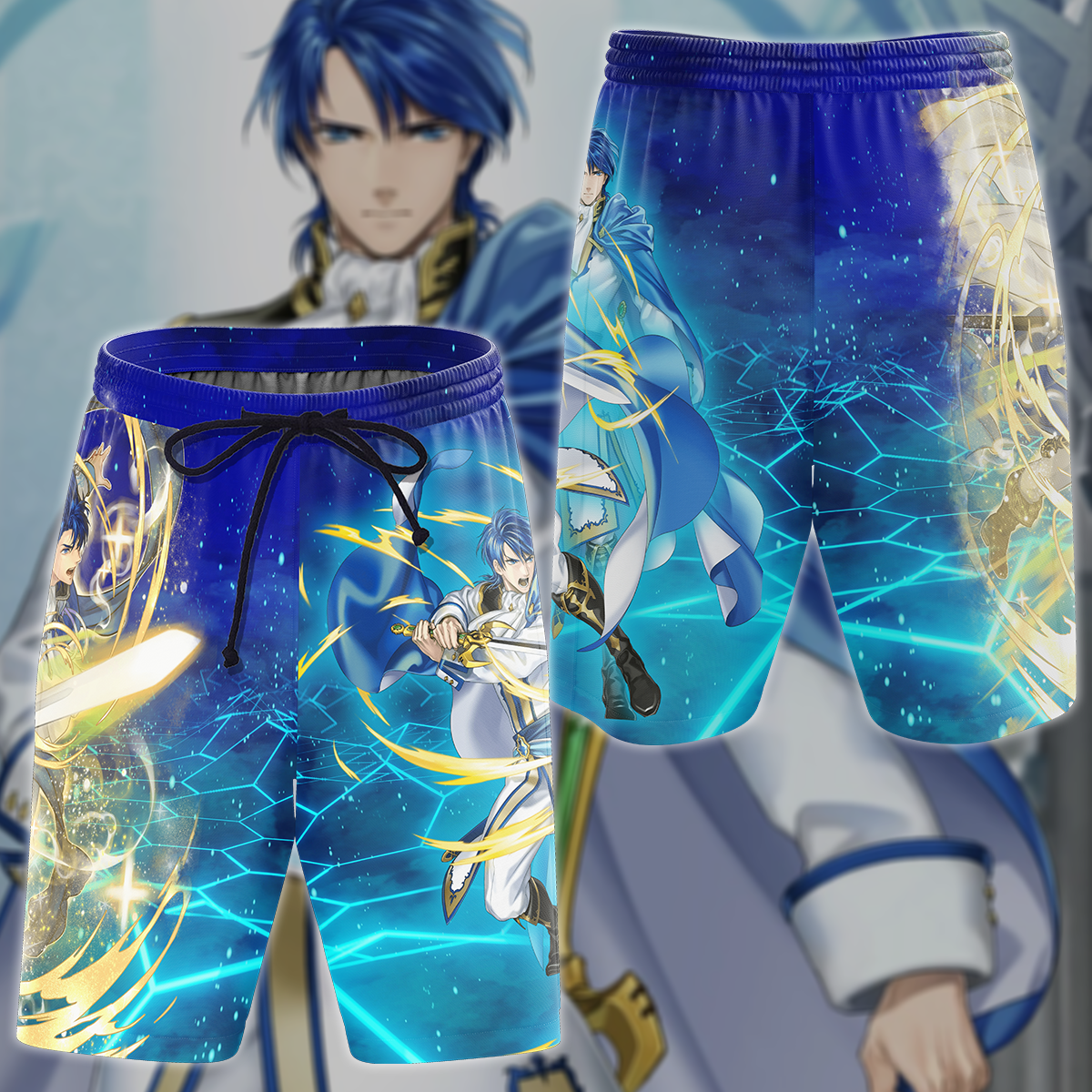 Fire Emblem Sigurd Video Game 3D All Over Print T-shirt Tank Top Zip Hoodie Pullover Hoodie Hawaiian Shirt Beach Shorts Jogger Beach Shorts S