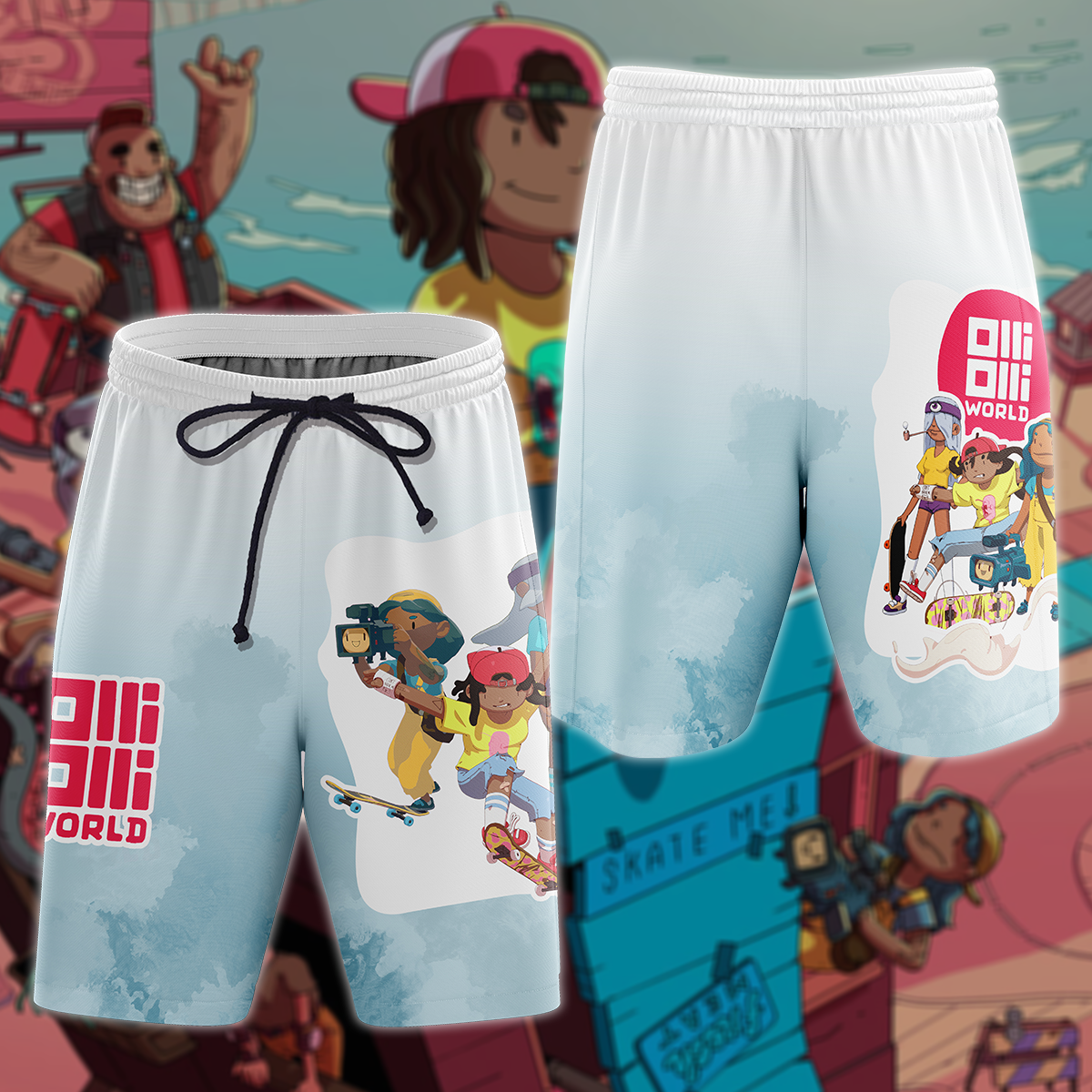 OlliOlli World 3D All Over Print T-shirt Tank Top Zip Hoodie Pullover Hoodie Hawaiian Shirt Beach Shorts Jogger Beach Shorts S