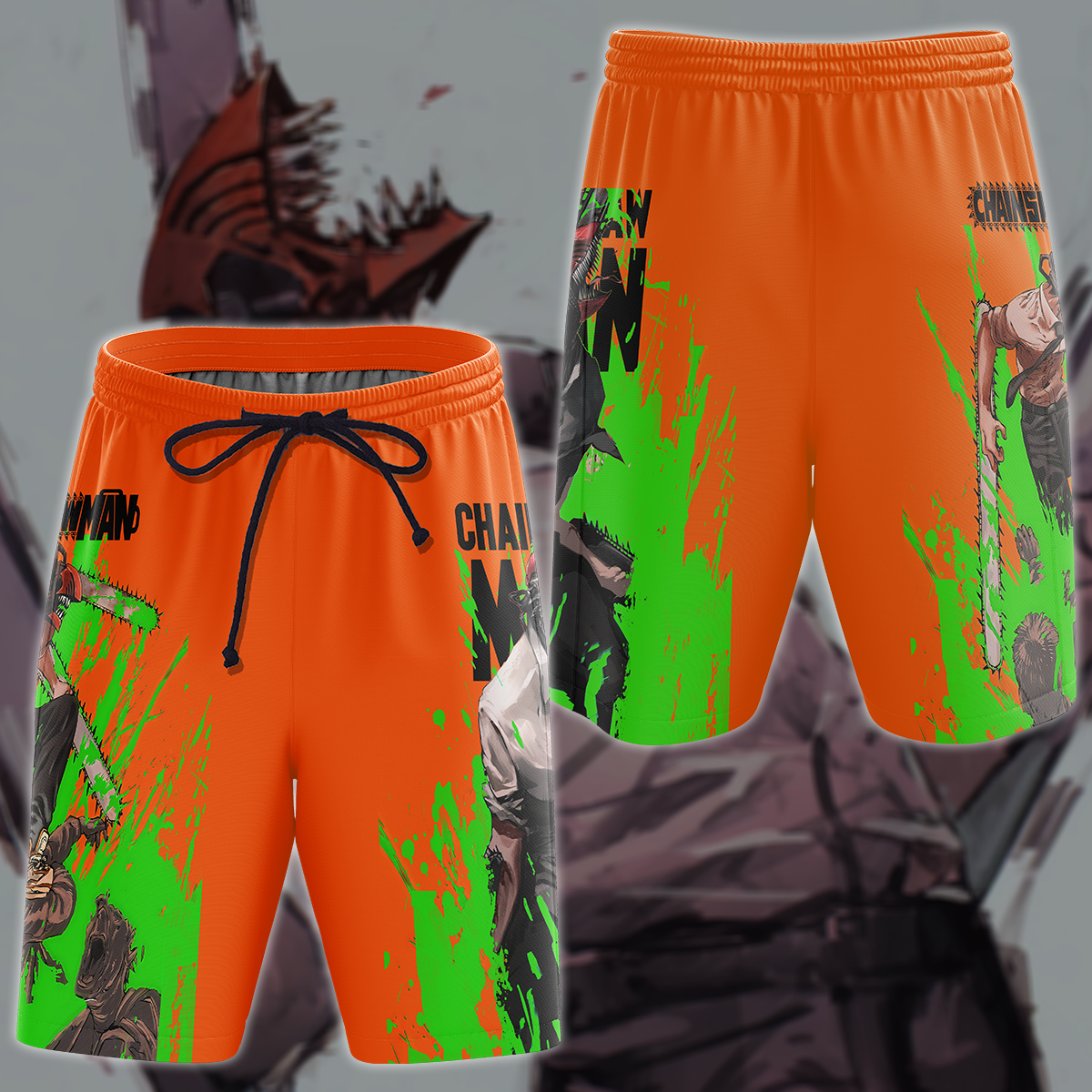 Chainsaw Man Anime Manga 3D All Over Print T-shirt Tank Top Zip Hoodie Pullover Hoodie Hawaiian Shirt Beach Shorts Jogger Beach Shorts S