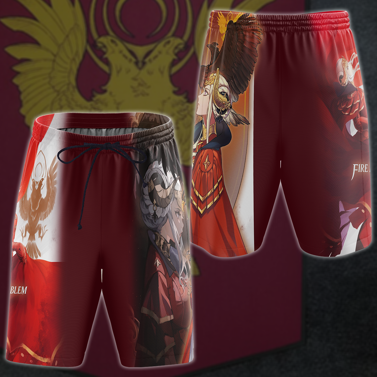 Fire Emblem Edelgard Video Game 3D All Over Printed T-shirt Tank Top Zip Hoodie Pullover Hoodie Hawaiian Shirt Beach Shorts Jogger Beach Shorts S