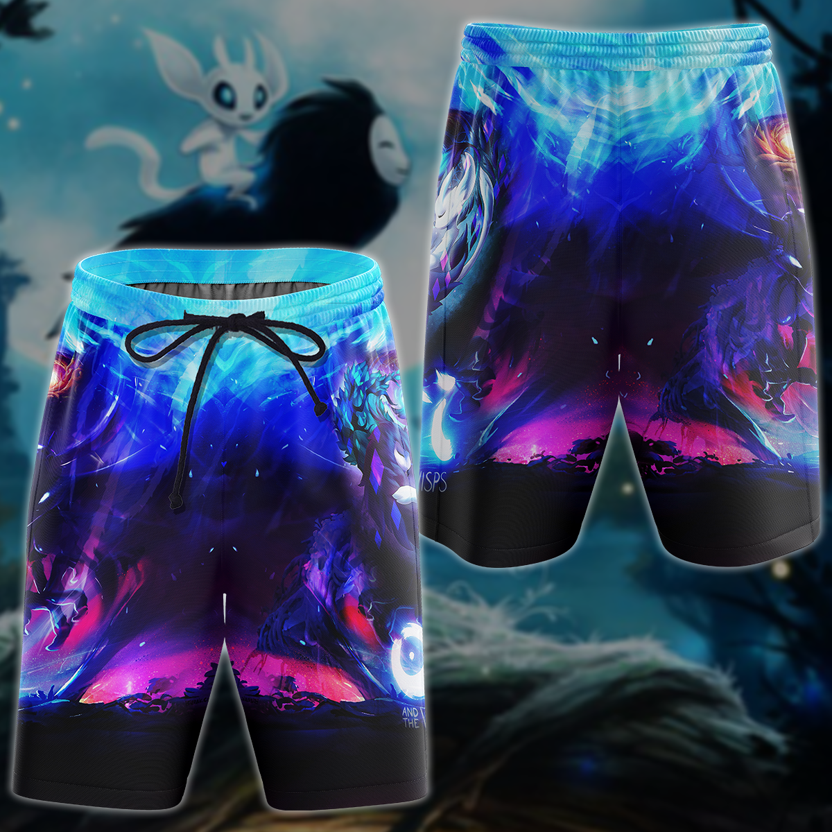 Ori and the Will of the Wisps Video Game 3D All Over Printed T-shirt Tank Top Zip Hoodie Pullover Hoodie Hawaiian Shirt Beach Shorts Jogger Beach Shorts S
