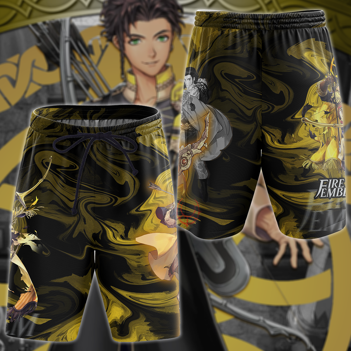 Fire Emblem: Three Houses - Claude Video Game 3D All Over Print T-shirt Tank Top Zip Hoodie Pullover Hoodie Hawaiian Shirt Beach Shorts Jogger Beach Shorts S