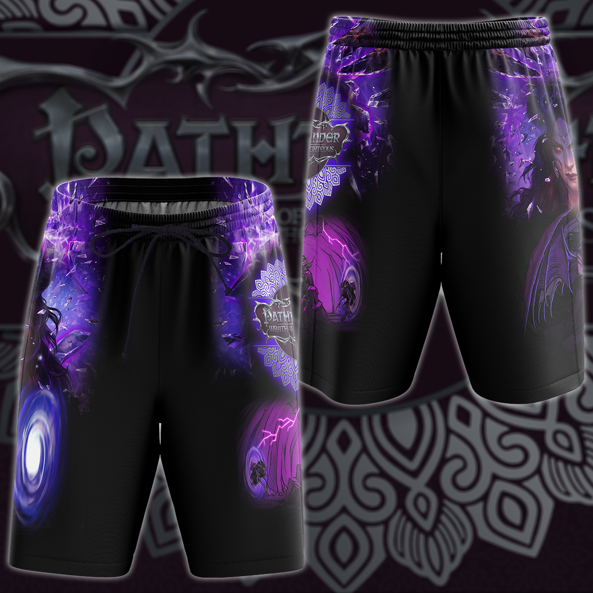 Pathfinder: Wrath of the Righteous Video Game 3D All Over Printed T-shirt Tank Top Zip Hoodie Pullover Hoodie Hawaiian Shirt Beach Shorts Jogger Beach Shorts S