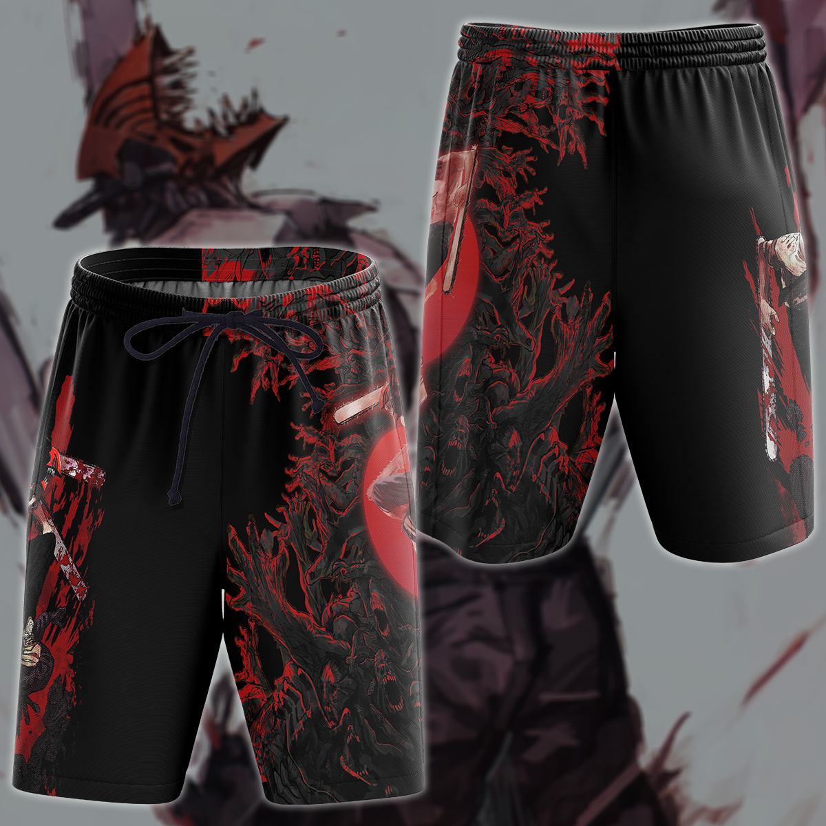 Chainsaw Man Anime Anime Manga 3D All Over Printed T-shirt Tank Top Zip Hoodie Pullover Hoodie Hawaiian Shirt Beach Shorts Jogger Beach Shorts S