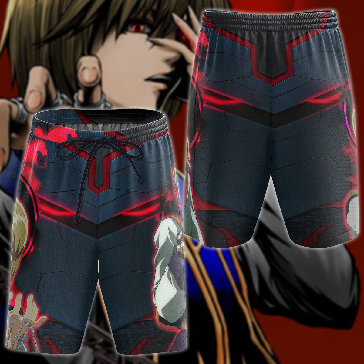 Hunter x Hunber Kurapika 3D All Over Print T-shirt Tank Top Zip Hoodie Pullover Hoodie Hawaiian Shirt Beach Shorts Jogger Beach Shorts S