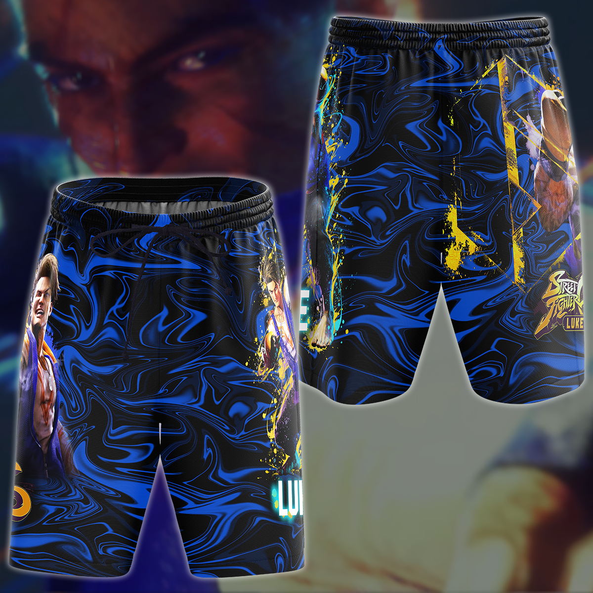 Street Fighter 6 Luke Video Game 3D All Over Printed T-shirt Tank Top Zip Hoodie Pullover Hoodie Hawaiian Shirt Beach Shorts Jogger Beach Shorts S